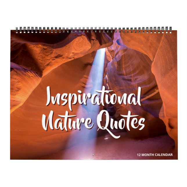Inspirational Nature Quotes Calendar (Cover)