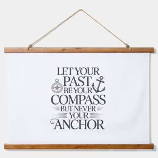 Inspirational nautical quote design. hanging tapestry