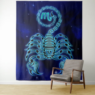 Inspirational New Age Scorpio Tapestry