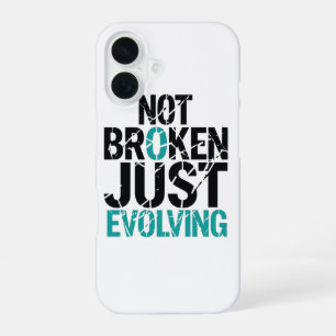 Inspirational Not Broken Just Evolving iPhone 16 Case