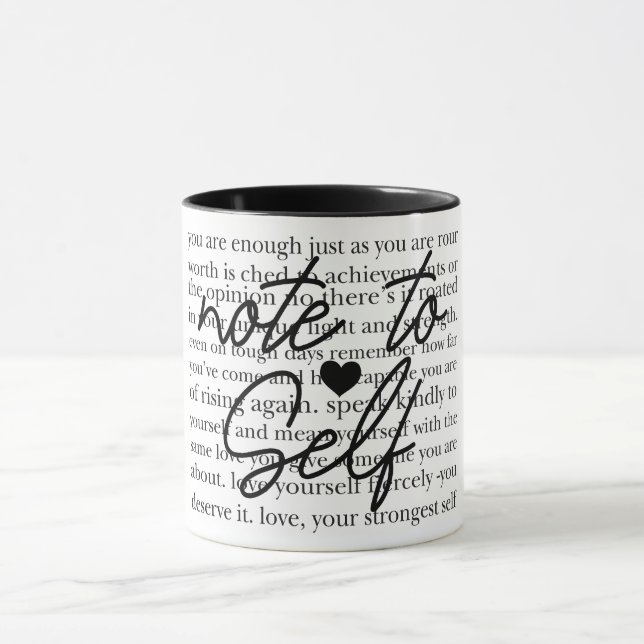 Inspirational Note To Self Mug (Center)