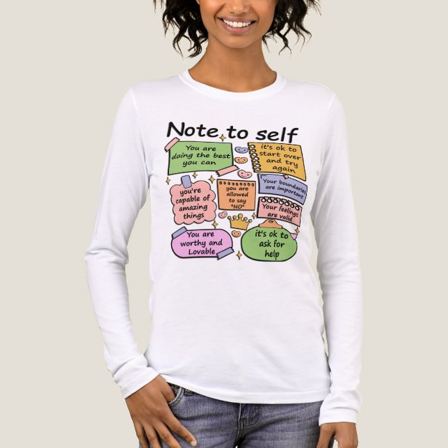 Inspirational Note To Self Tri-Blend Shirt (Front)
