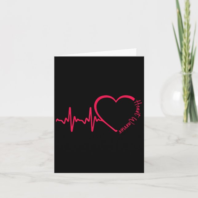 Inspirational Open Heart Surgery Recovery Get Well Card (Front)