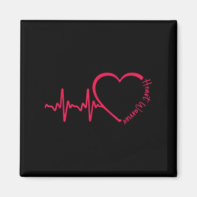 Inspirational Open Heart Surgery Recovery Get Well Magnet (Front)