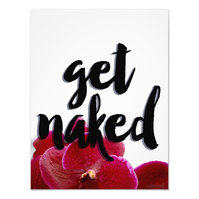 Inspirational Orchid Bathroom Art Photo Print (Front)