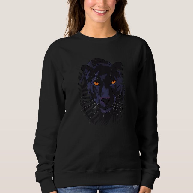 Inspirational Panther Men Women Jungle Animal Appa Sweatshirt (Front)