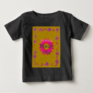 Inspirational Peace Be With You Vector Design Art Baby T-Shirt