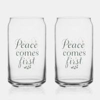 Inspirational "Peace Comes First" Quote