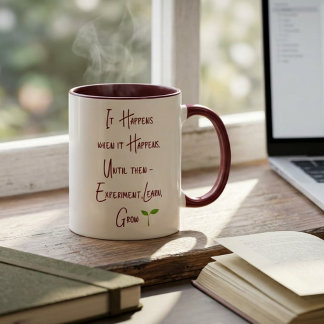 Inspirational Personalised Growth Motivational Two-Tone Coffee Mug