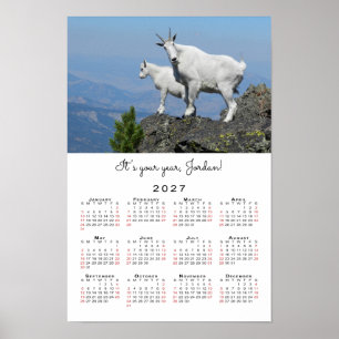 Inspirational Photo Template 2027 Calendar Poster