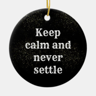 Inspirational phrase ceramic tree decoration