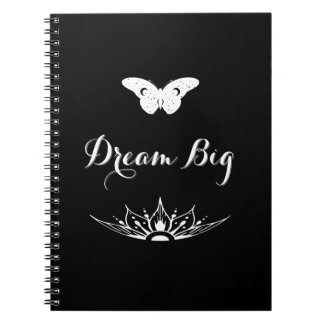 Inspirational phrase Dream Big Notebook