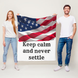 Inspirational phrase fleece blanket