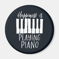 Inspirational Pianist Happiness is Playing Piano