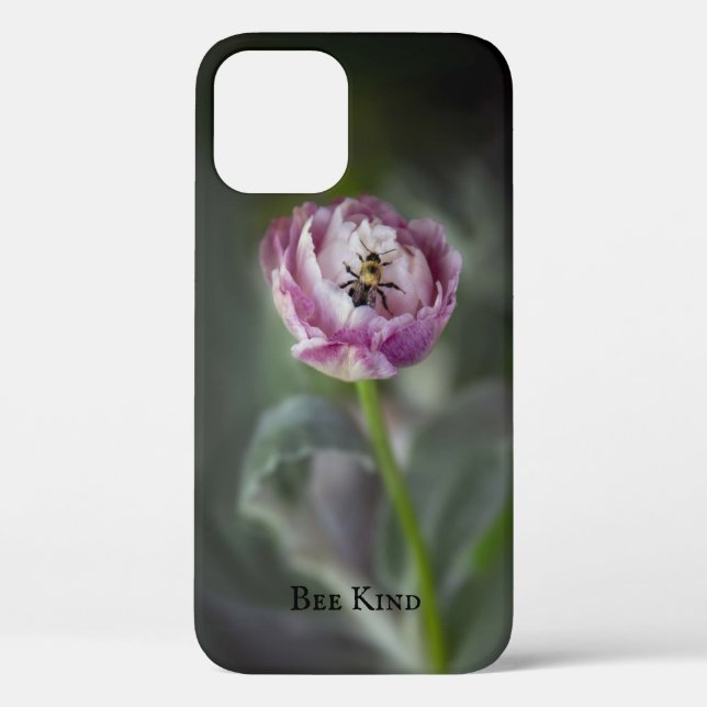Inspirational Pink Flower and Bumble Bee Case-Mate iPhone Case (Back)