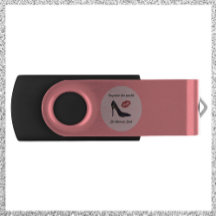 Inspirational Pink Let Women Lead Flash Drive
