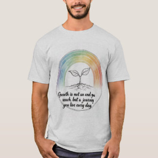 "Inspirational Plant Growth T-Shirt | Mindset Jour