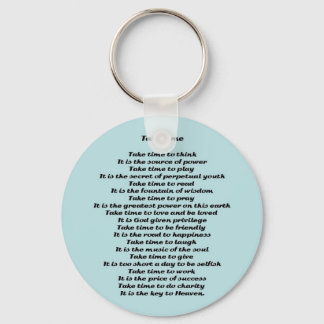 Inspirational Poem Key Ring