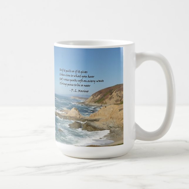 Inspirational poem on a mug (Right)