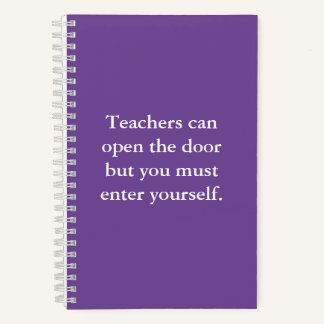 Inspirational Positive Affirmation School Notebook