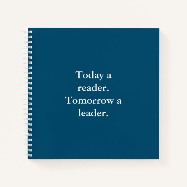 Inspirational Positive Affirmation School Notebook (Front)