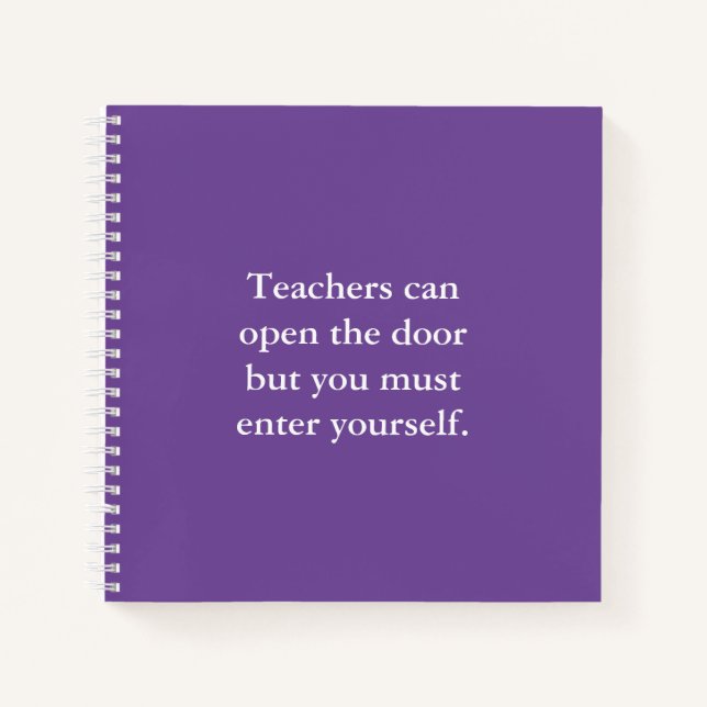 Inspirational Positive Affirmation School Notebook (Front)