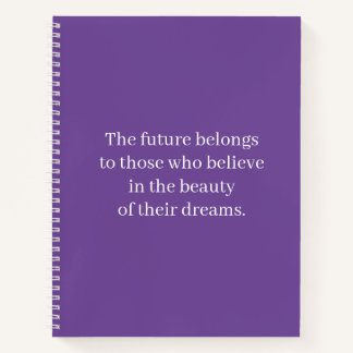 Inspirational Positive Affirmation School Notebook