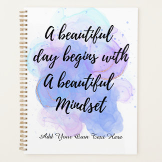Inspirational Positive Empowering Typography Quote Planner