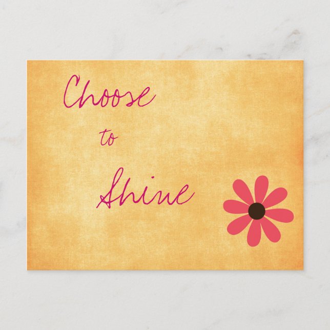 Inspirational Positive Message Postcard (Front)