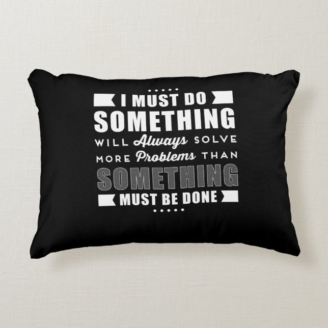 Inspirational Positive Motivational Saying Decorative Cushion (Front)