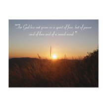 Inspirational Postcard | 2 Timothy 1;7