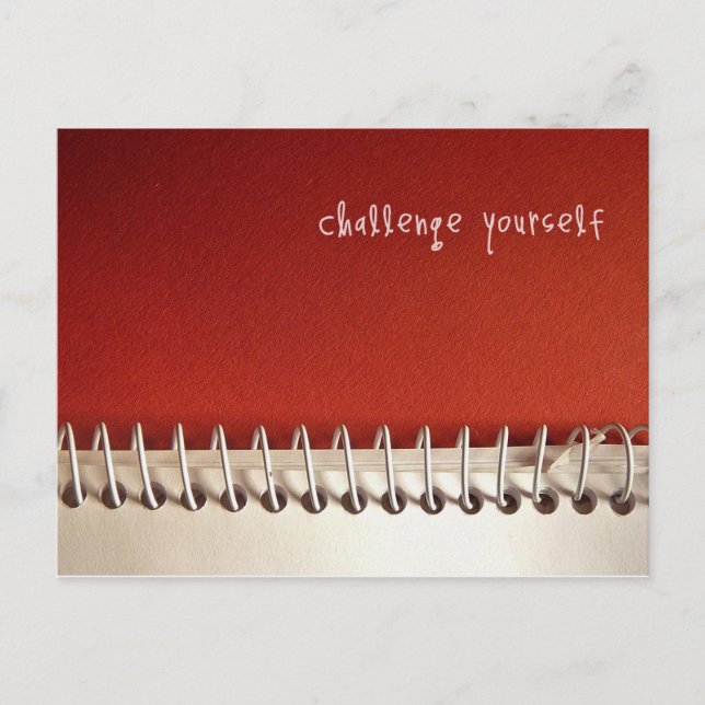 Inspirational Postcard: Challenge Yourself Postcard (Front)