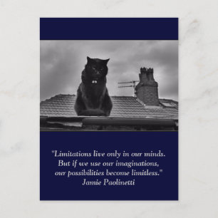 Inspirational postcard: Imagination Postcard