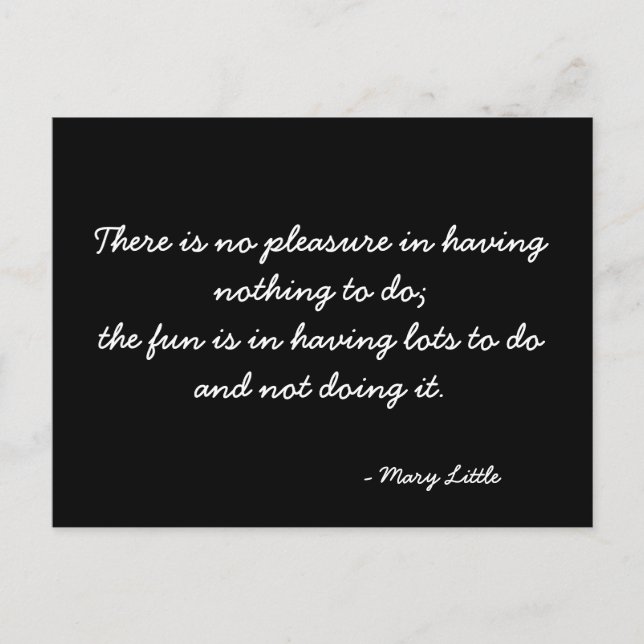 Inspirational Postcard quote (Front)