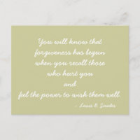 Inspirational Postcard quote