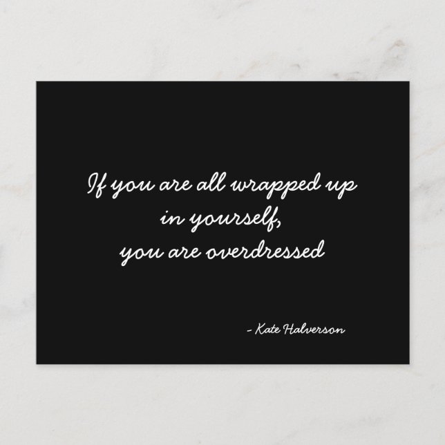 Inspirational Postcard quote (Front)