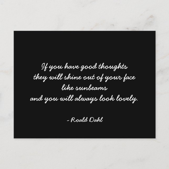 Inspirational Postcard quote (Front)