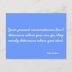 Inspirational Postcard quoting Nido Qubein
