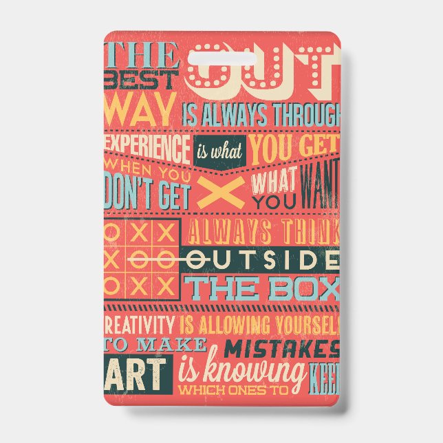 Inspirational Poster    ID Badge (Front)