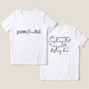 Inspirational PowHERful Tri-Blend Shirt