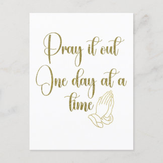 Inspirational Prayer Quote Affirmation Postcard