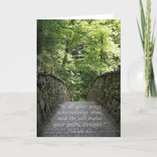 Inspirational (Prov. 3:6) Card