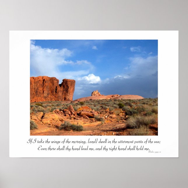 Inspirational Psalm 139:9-10 Poster (Front)