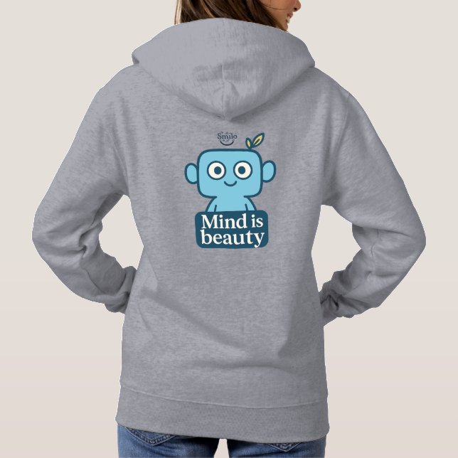 Inspirational pullover Hoodie - Smilo character (Back)