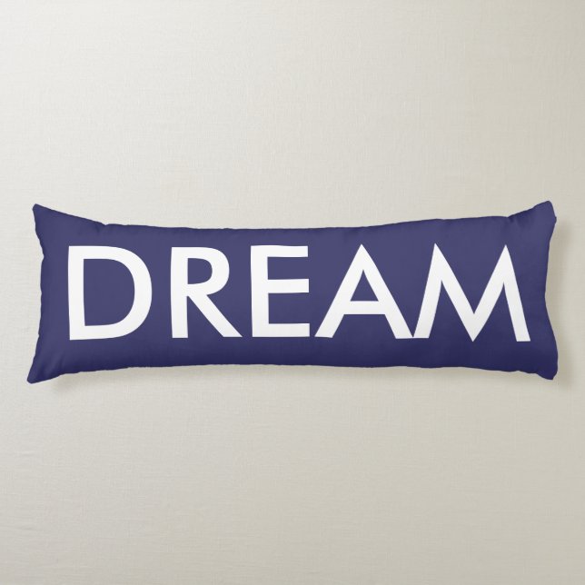 Inspirational Purple White Dream Body Cushion (Front)
