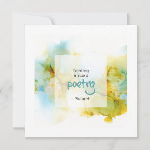 Inspirational Quote about Painting Card
