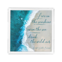 Inspirational quote about the sea and life