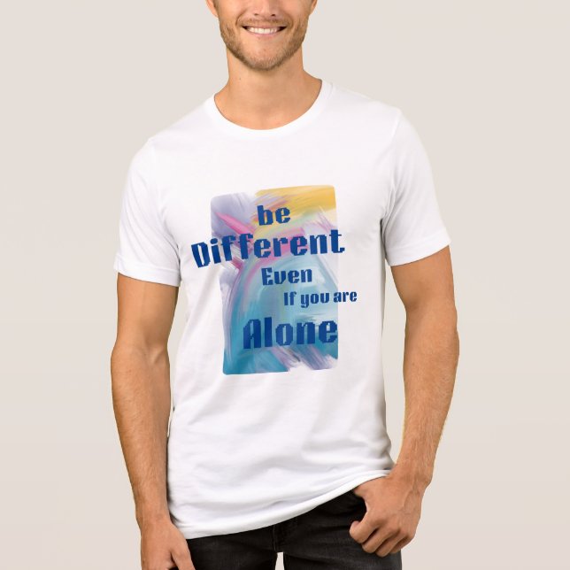 Inspirational Quote Abstract Art Men's Graphic Tee (Front)