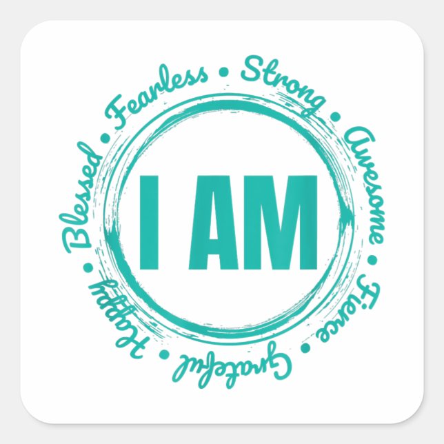 Inspirational Quote Apparel When Kindness Matters Square Sticker (Front)