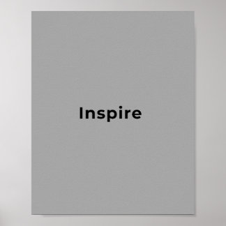 Inspirational quote art poster